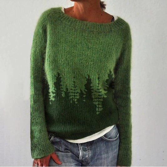 Lucía - Jersey de punto con estampado étnico