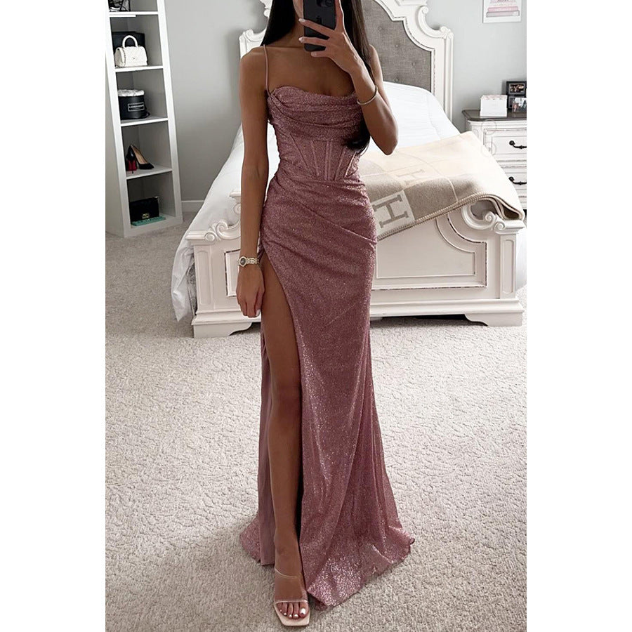 Daniela - Maxi vestido de fiesta con abertura