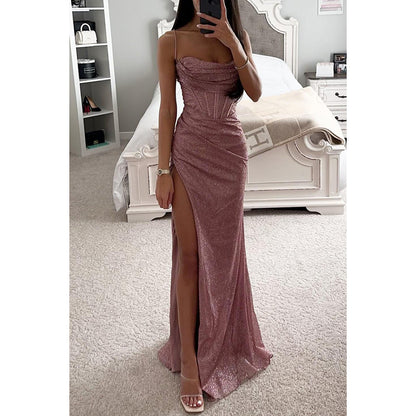 Daniela - Maxi vestido de fiesta con abertura