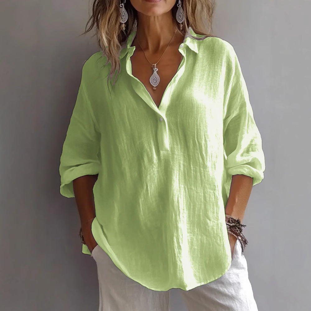Mariana - Blusa holgada de lino
