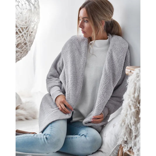 Annah | Chaqueta polar de manga larga con capucha