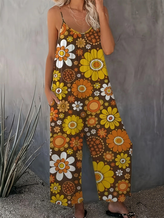 Martina - Mono floral de tirantes