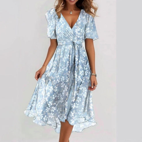 Laika - Vestido midi de gasa floral