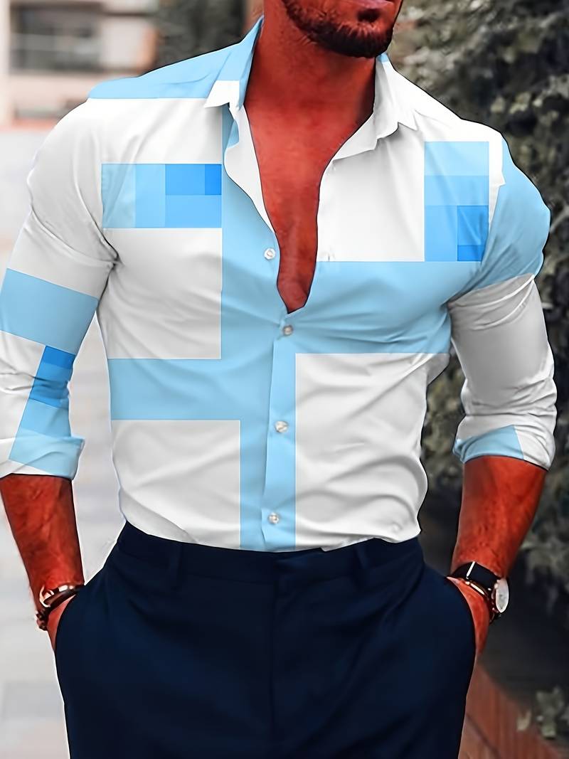 Claudio | Camisa de manga larga elegante para hombres