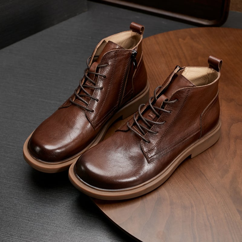 Bradynn | Botas Martin de moda de cuero genuino para hombres