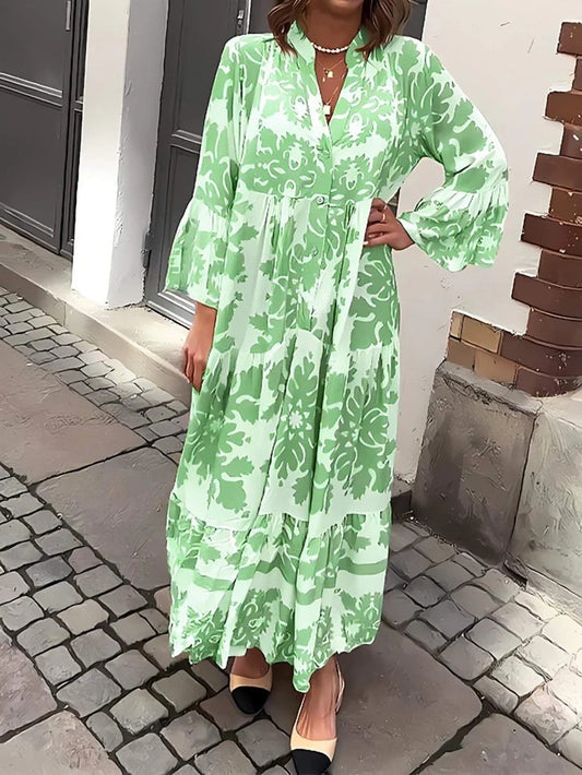 Hilaria - Vestido largo estampado boho
