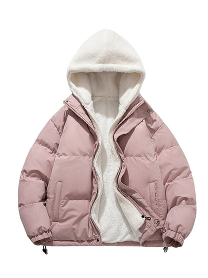 Vahlcyra | Chaqueta de invierno cálida con forro polar y capucha para mujer