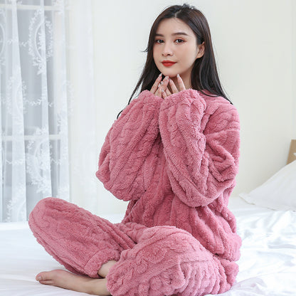 Melinda - Conjunto de pijama de felpa de poliéster