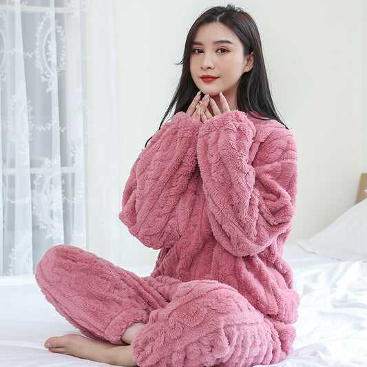 Melinda - Conjunto de pijama de felpa de poliéster