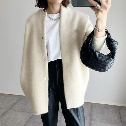 Trina - Cárdigan de lana oversize