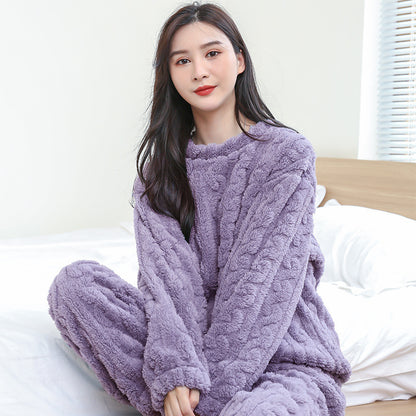 Melinda - Conjunto de pijama de felpa de poliéster