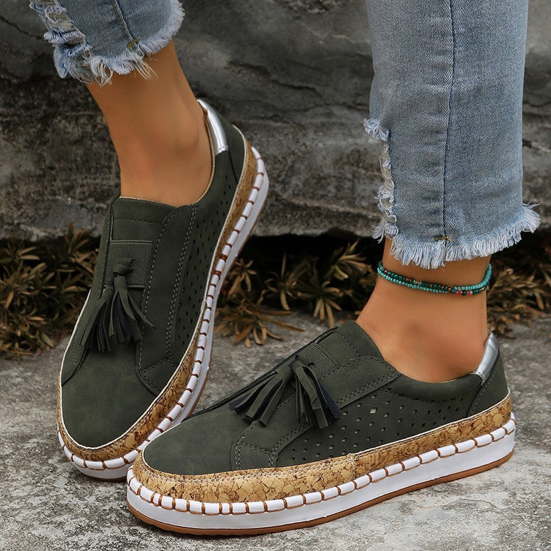 Lila - Zapatillas casual con borla