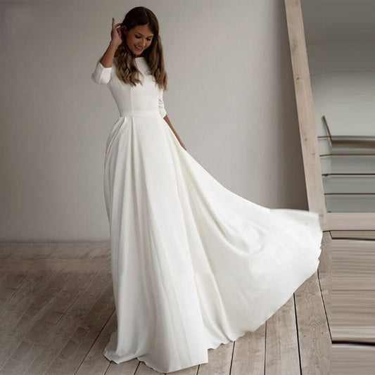 Chana - Elegante vestido de novia minimalista
