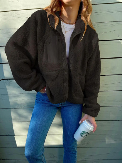 Clara – Chaqueta Polar Acolchada con Bolsillos