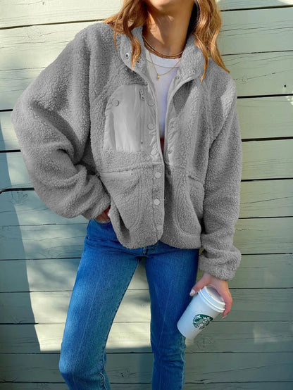 Clara – Chaqueta Polar Acolchada con Bolsillos