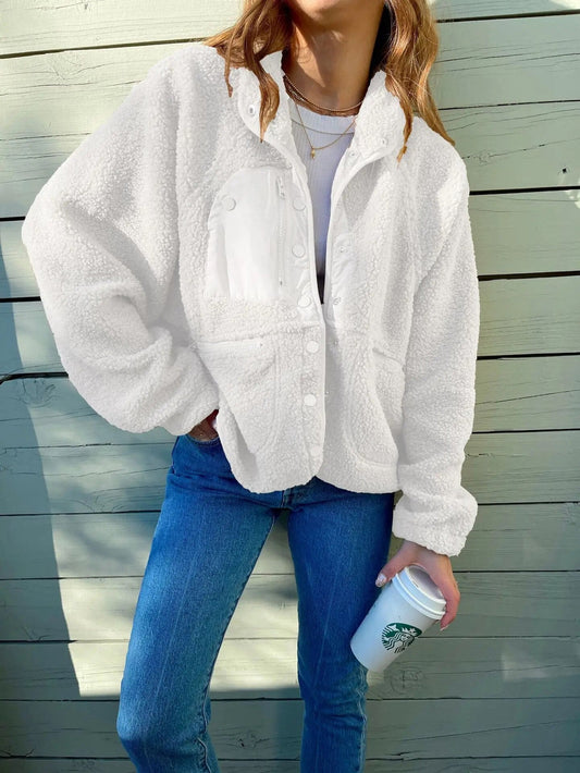 Clara – Chaqueta Polar Acolchada con Bolsillos