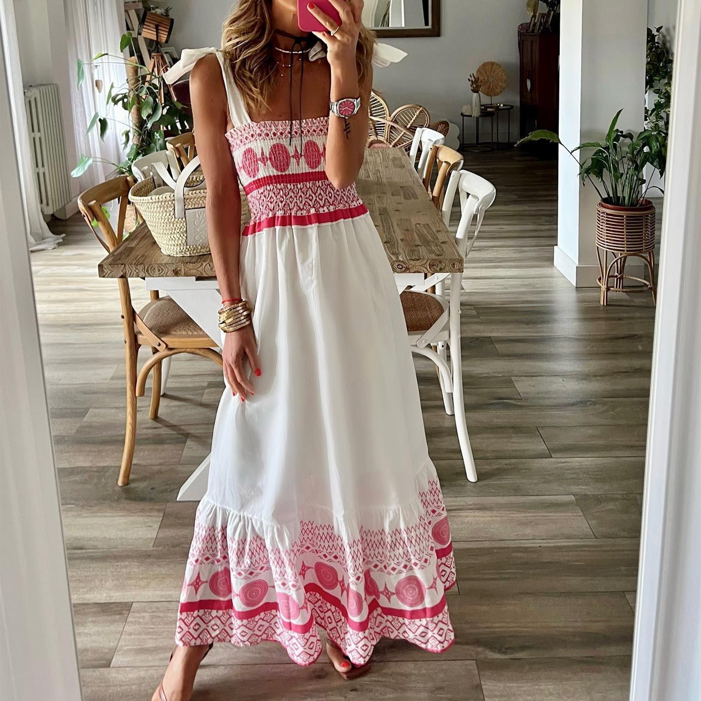 Sabrina - Vestido de verano de algodón bordado