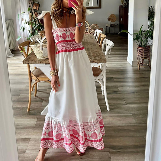 Sabrina - Vestido de verano de algodón bordado