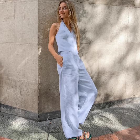 Isadora - Conjunto pantalón lino