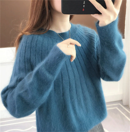 Clara - Suéter de punto suave con cuello redondo