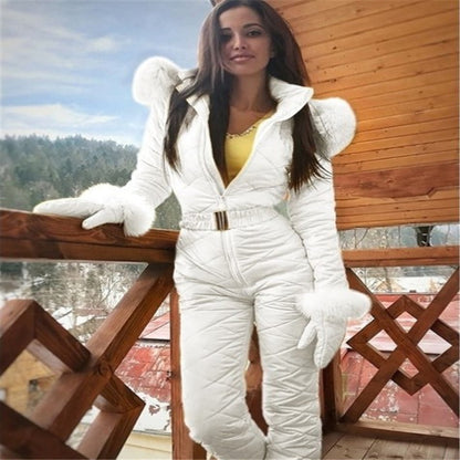 Anna - Mono acolchado de invierno con detalles de pelo sintético.