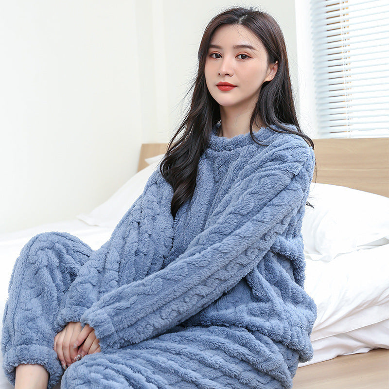Melinda - Conjunto de pijama de felpa de poliéster