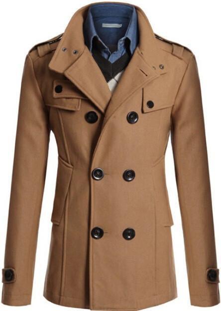 Ármandò | Gabardina de algodón para hombre con diseño de doble botonadura para el invierno