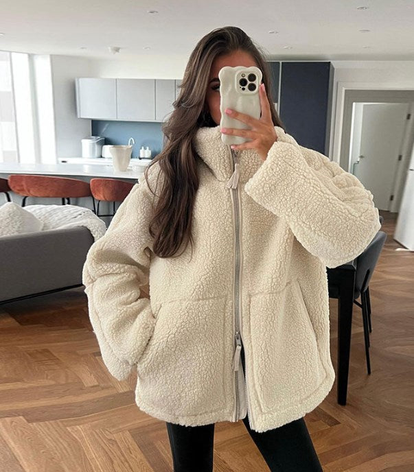 Milayna | Chaqueta sherpa cálida y con estilo