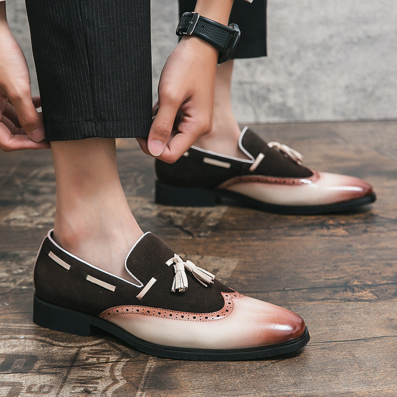 Lorenzo - Mocasines de vestir con borla bicolorMarrón