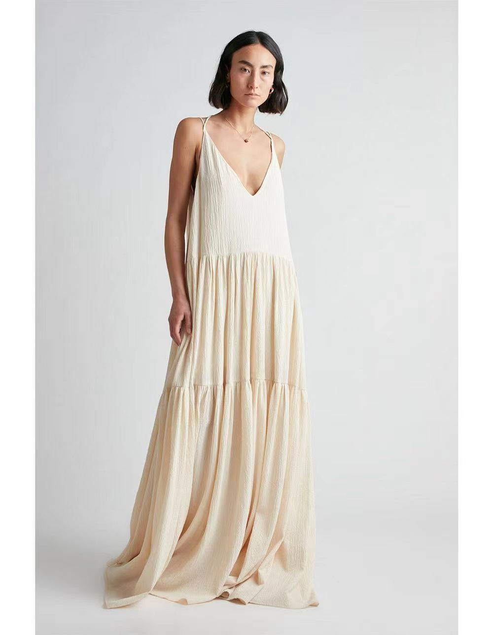Hana - Vestido de playa marfil