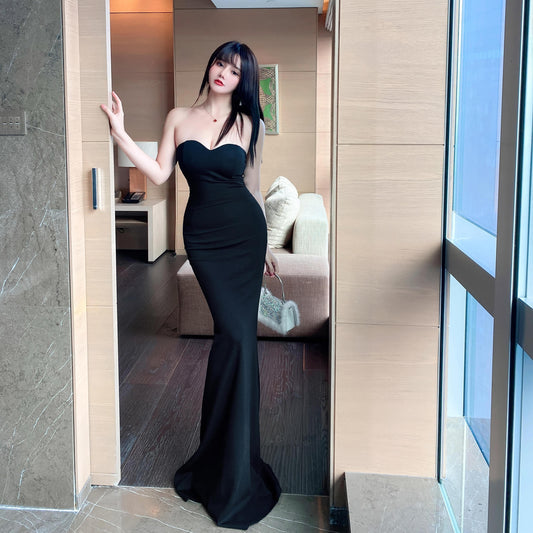 Verena - Vestido de sirena sin tirantes