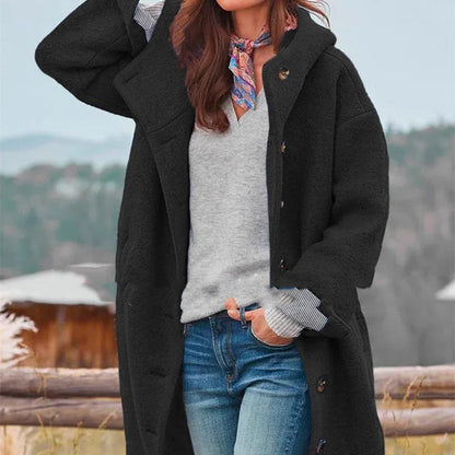 Brynleigh | Abrigo trench de tweed grueso de longitud media para mujer