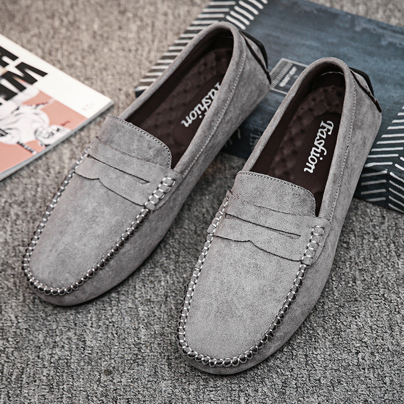 Marcos - Mocasines casuales de ante con costuras