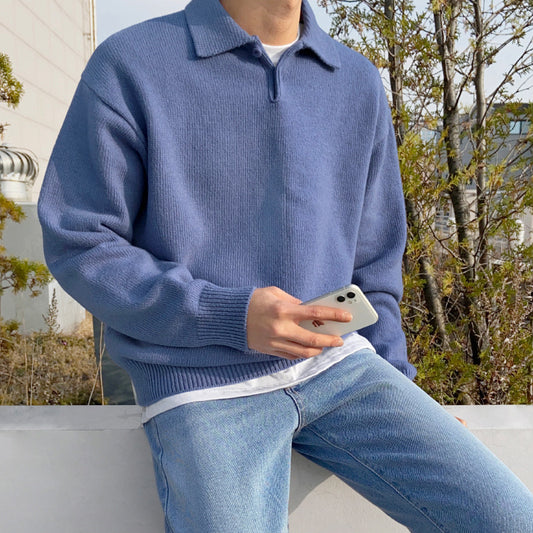 Samuel - Jersey polo de lana