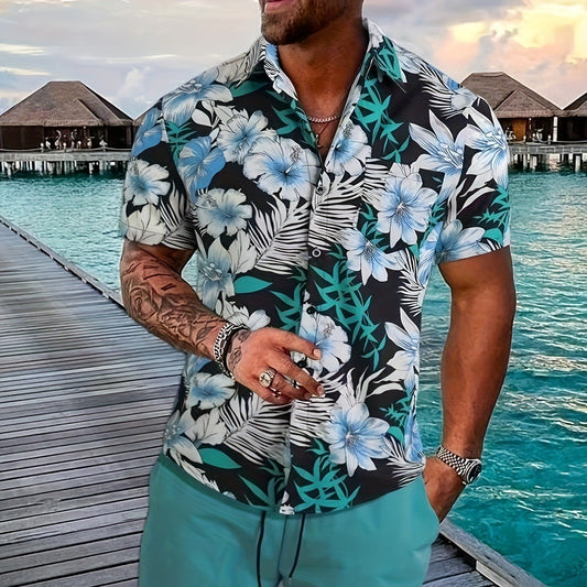 Leo - Camisa hawaiana floral