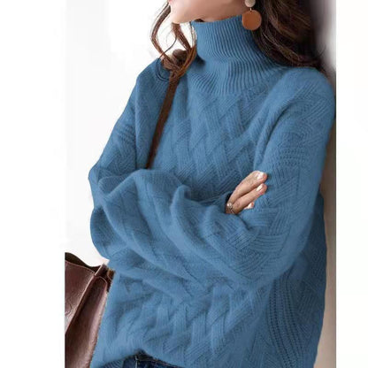 Roselyn - Jersey de cuello alto de lana