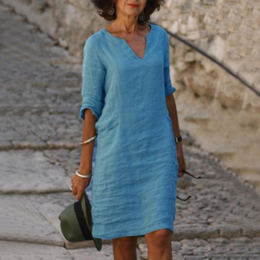 Marta - Vestido mini vestido camisero
