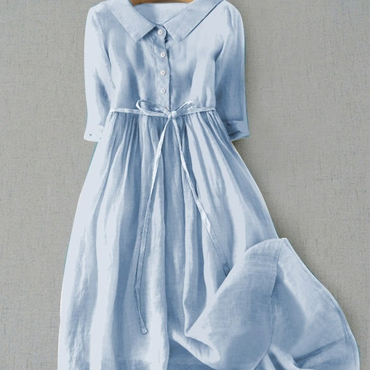 Emilyn - Maxi vestido abotonado
