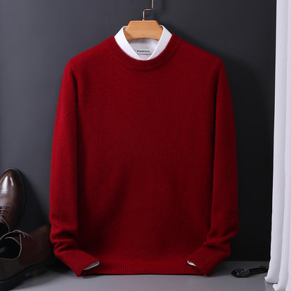 Javier - Elegante jersey rojo de lana