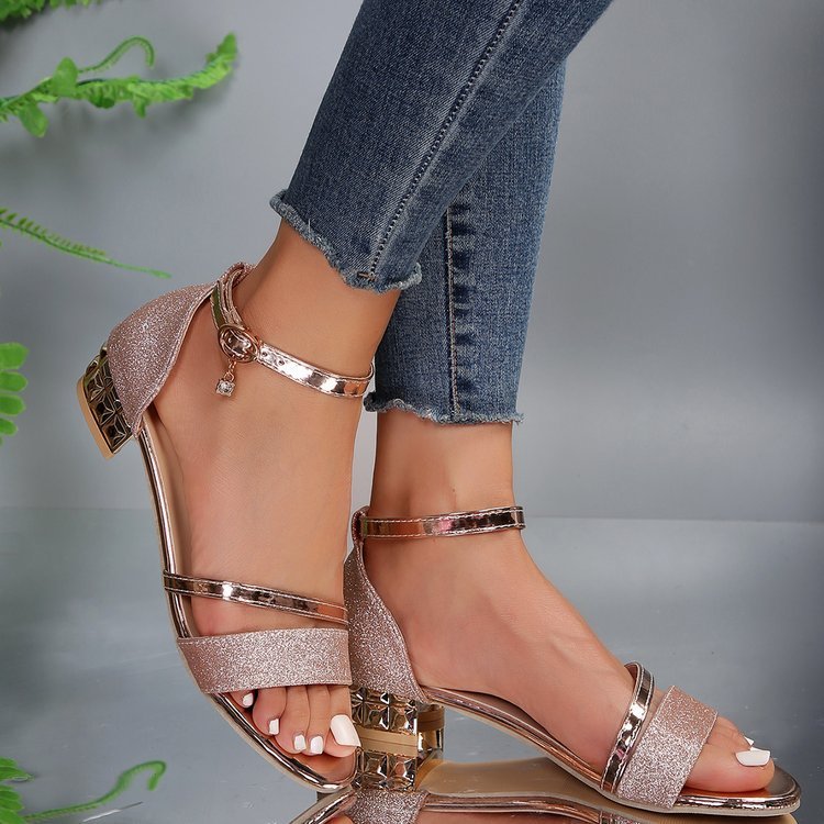Danica - Elegantes sandalias con detalles dorados