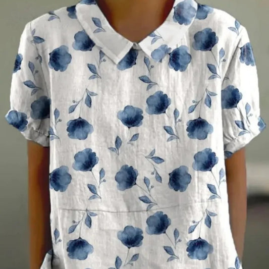 Andie - Blusa floral de algodón