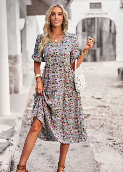 Seryne | Vestido elegante de mujer con escote en v