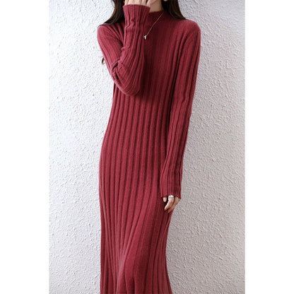 Emma - Vestido de punto para mujer con manga larga