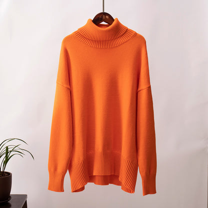 Carlota - Jersey de cuello alto oversize de lana
