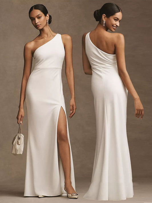 Minerva- Elegante vestido largo con abertura