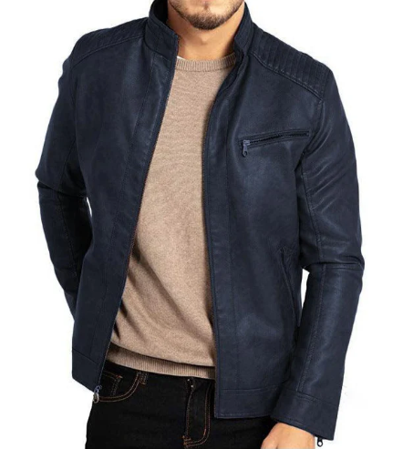 Ambrosio | Chaqueta de cuero PU para hombre