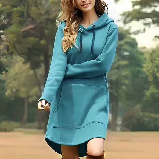Lucía – Vestido sudadera con capucha