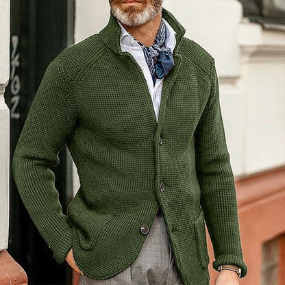 Adrián - Cárdigan tejido para hombre con botones frontales