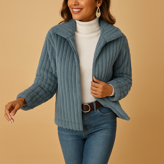 Isidora – Chaqueta acolchada con diseño de líneas