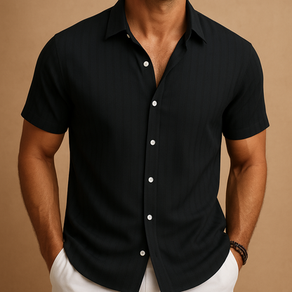 Bruno - Camisa de hombre de manga corta con botones